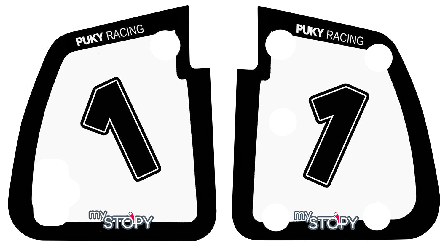 Motivaufkleber Puky Racing