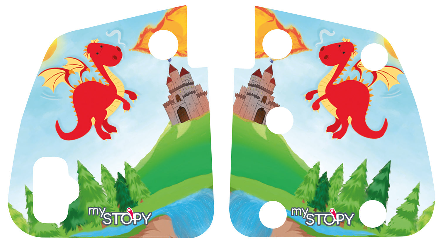 Motivaufkleber Drachen