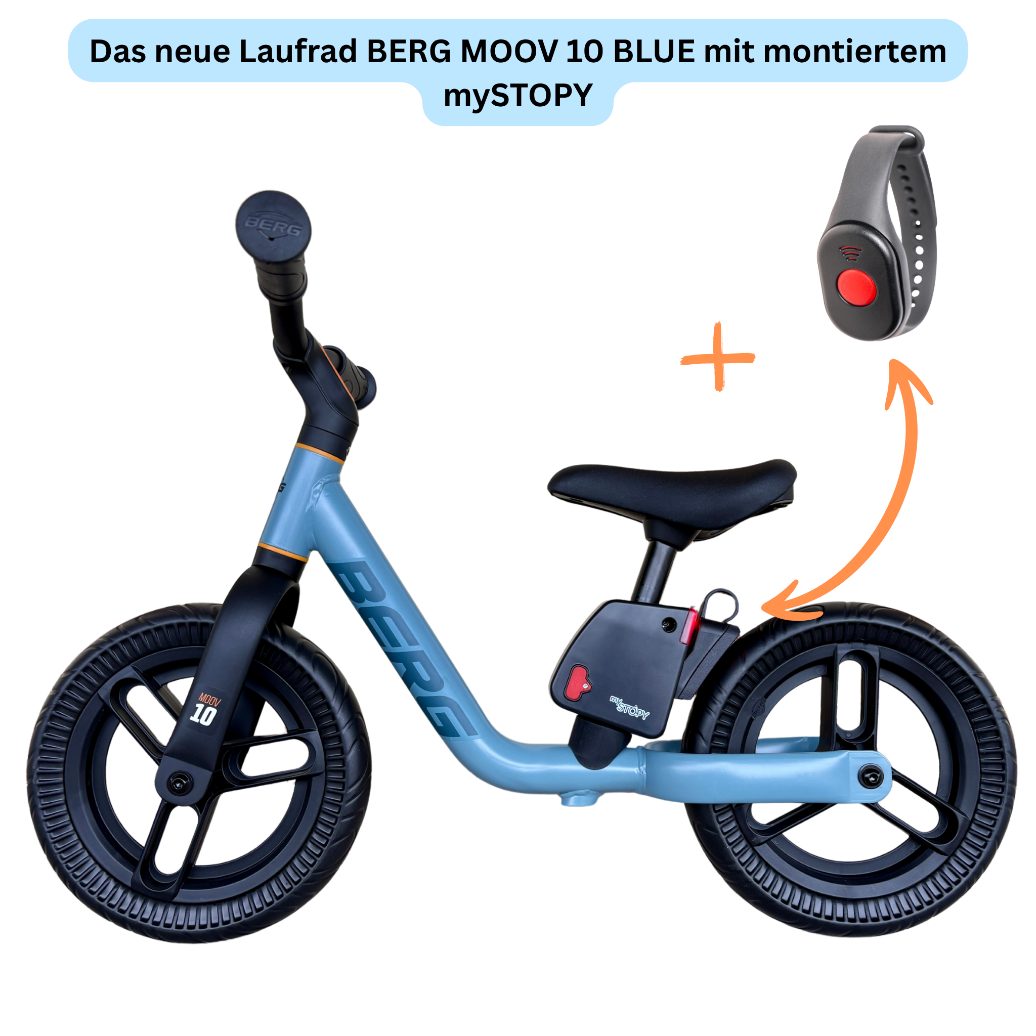 Berg Moov 10 inkl MyStopy Bremsassistent