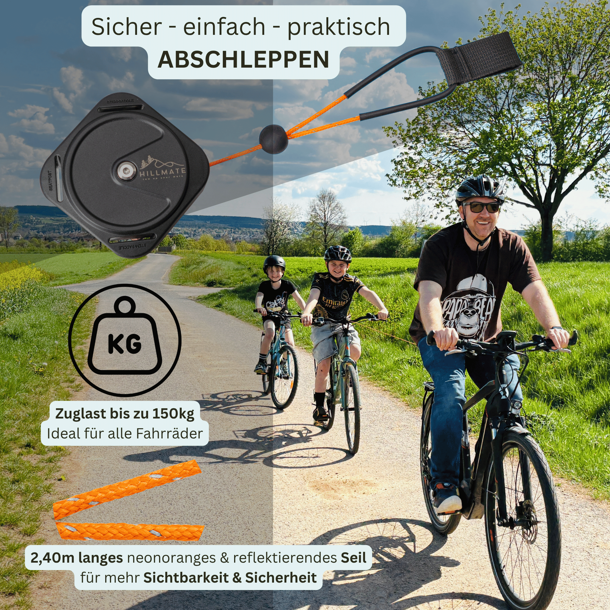 HillMate - Das Abschleppseil für jede Gelegenheit