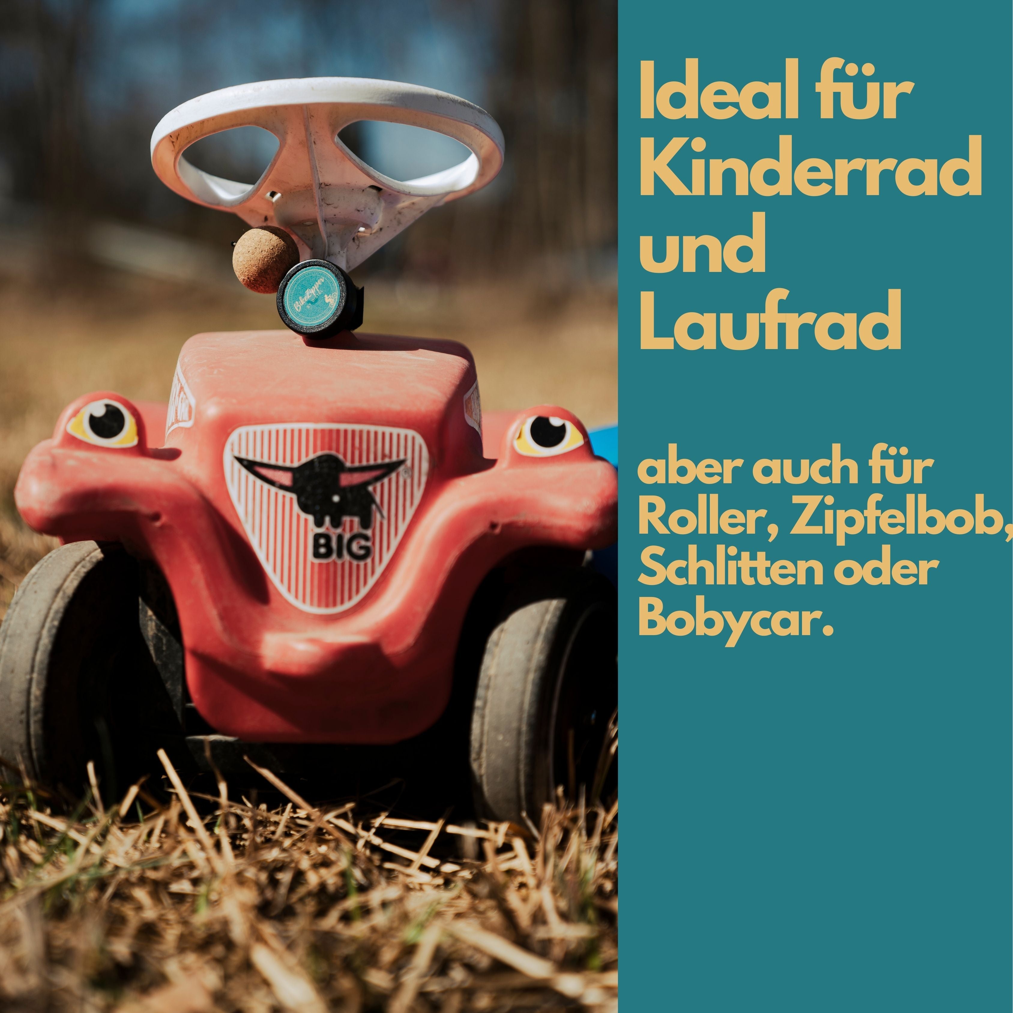 BikeZipper - das kleine Abschleppseil für Kinderfahrräder & Laufräder