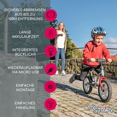puky feuerwehr fahrrad mySTOPY Laufrad Bremse für PUKY LR1 (Reifen hat kein Ventil) – Mobilitaetshelden
