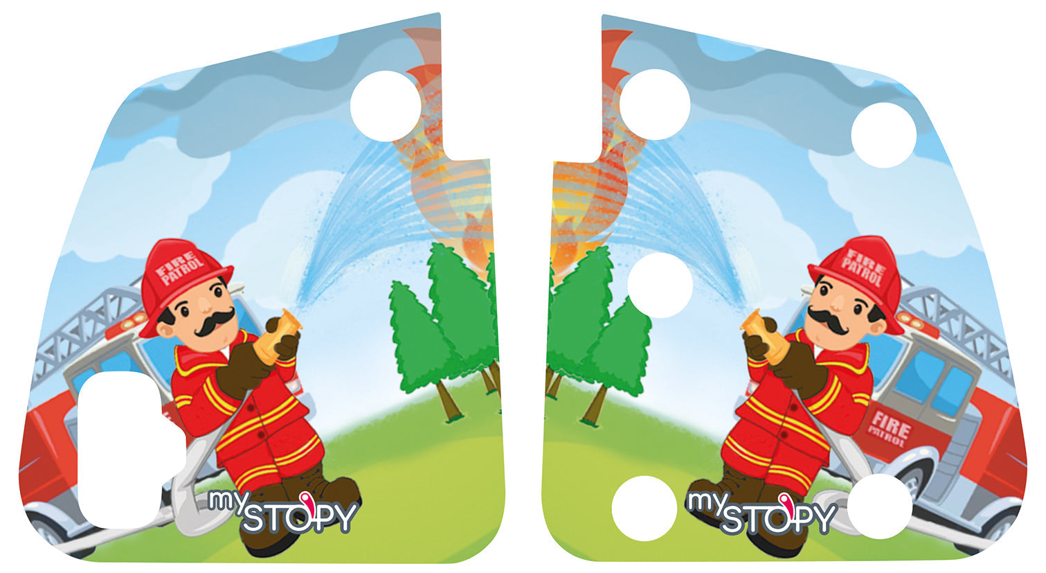 Motivaufkleber Feuerwehr