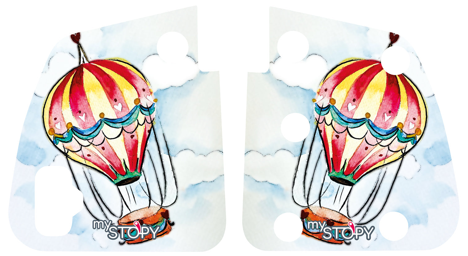 Motivaufkleber Ballon