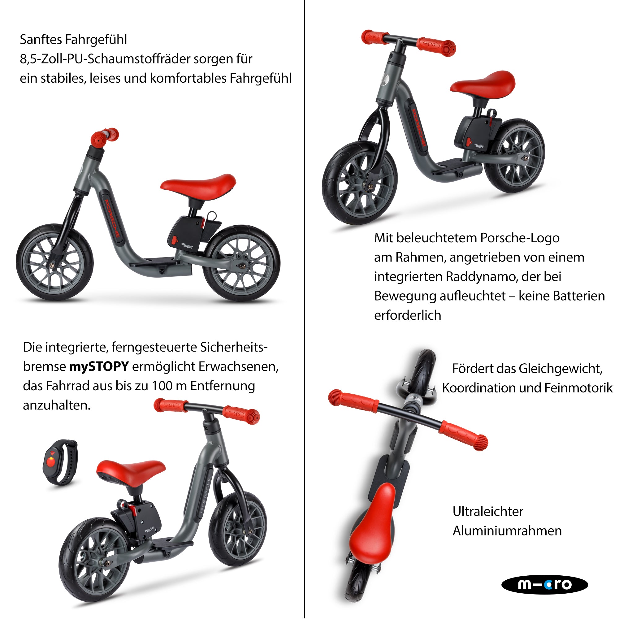 Laufrad Porsche Kinder ab 1,5Jahre